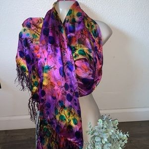 NWT MENGLONG SILK SCARF